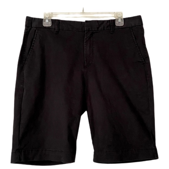 GAP Bermuda Shorts Flat Front Black Size 10 - Picture 1 of 11